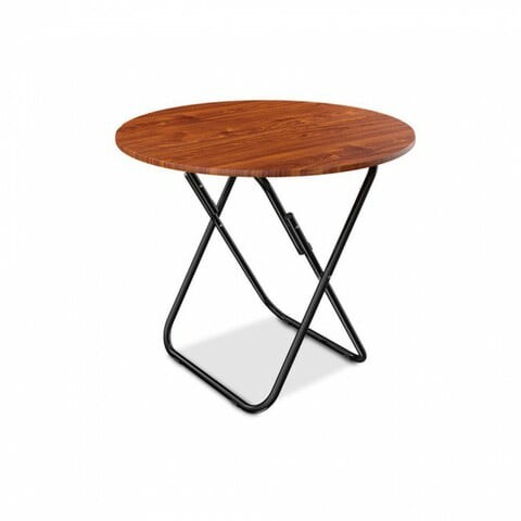 Round Foldable Wooden Table 80cmx74cm - Brown