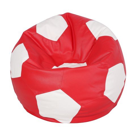 Comfy - Football Bean Bag Red &amp; White