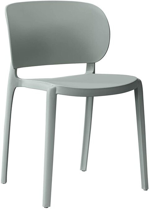 دامودي كرسي بريميوم أحادي عصري قابل للتكديس، للاستخدام الداخلي والخارجي، (زيتوني ، 2 كرسي)