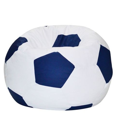 Comfy - Football Bean Bag White &amp; Blue