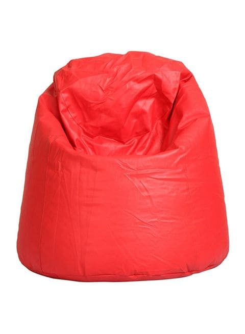 Comfy - PVC Leather Bean Bag Red