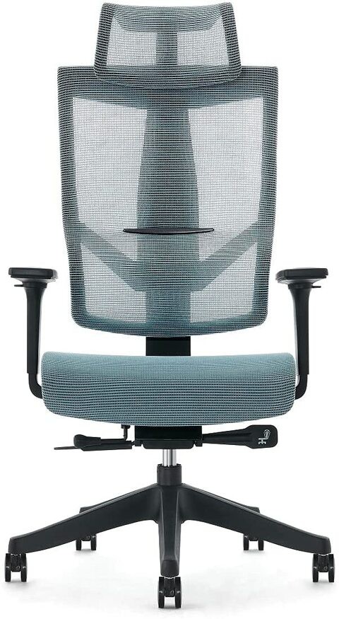 Aero Mesh Ergonomic Chair, Premium Office & Computer Chair with Multi-adjustable features by Navodesk (SPACE BLUE)