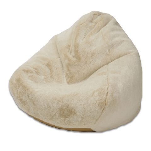 Comfy - Faux Fur Bean Bag Beige