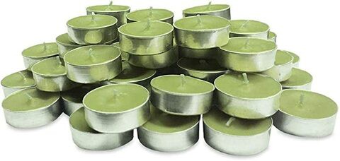 Generic Tea Light Candle 100 Pieces - Green