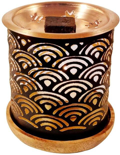 DUKHNI -RAINBOW - INSENCE EXOTIC BURNER HOLDER - BROWN