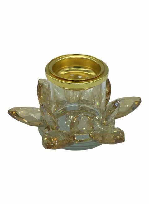 Generic Ceramic Incense Burner Gold/Black/White 7&times;7cm