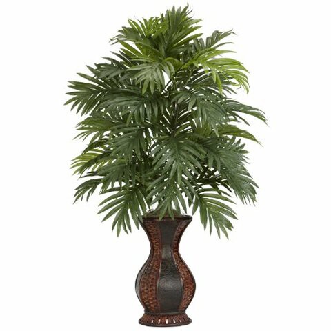 Nearly Natural 6661 Areca Palm with Urn Silk Plant,Green,35 x 12