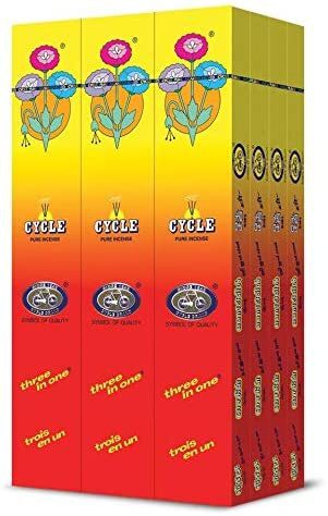 Cycle Agarbathies-Cycle Incence stick Three in One - Pack of 12