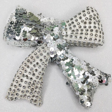 Generic - Salla Silver Sequin Bow (Large)