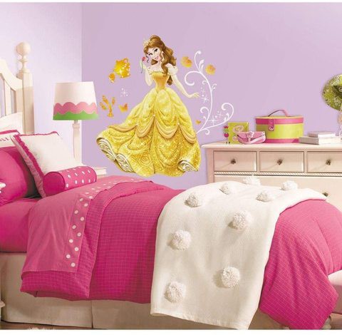 Roommates - Princess Belle Giant Wall Dcls