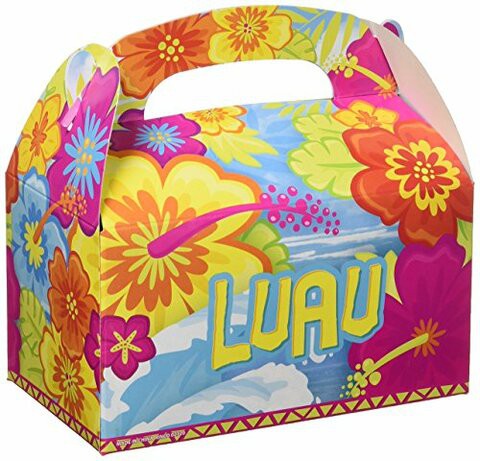 Rhode Island Novelty 6.25&quot; Luau Treat Boxes