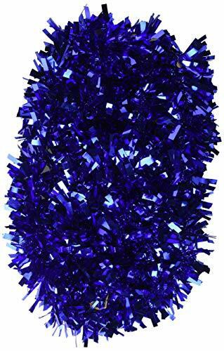 Beistle Metallic Festooning Garland 6-Ply, Hanging Decorations, 4&quot; X 15&#39;, Blue