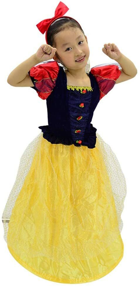 Xinxinchaoshi - Costumes Halloween Kindergarten Children Show Costume Girls Cosplay Snow Princess Skirt Tutu Costume Novelty Clothing (Size : M)