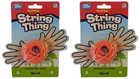 Toysmith Super String Thing Cat&#39;s Cradle 72 Inch Loop - Pack Of 2