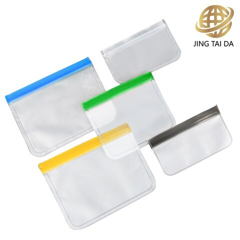 Food Storage Bags Reusable Food Storage Bags Silicone Fresh keeping Bag Food grade Vacuum Food Packaging Bag Soup Stock Frozen Food Storage 5 pcs