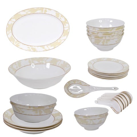 Silverstar - 26-Piece Golden Water Dinner Set