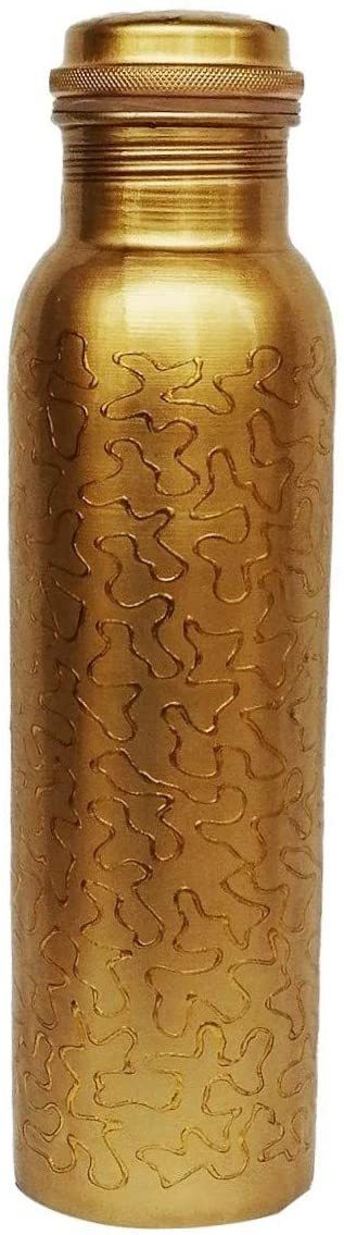 GreenTree Pure Copper Yoga Water Bottle Maintenance Free - Sparkle Printed