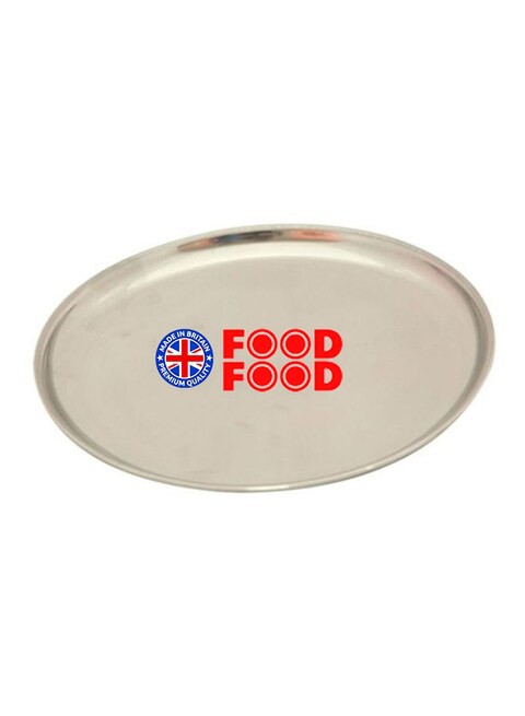 Generic Stainless Steel Plate Silver 31cm