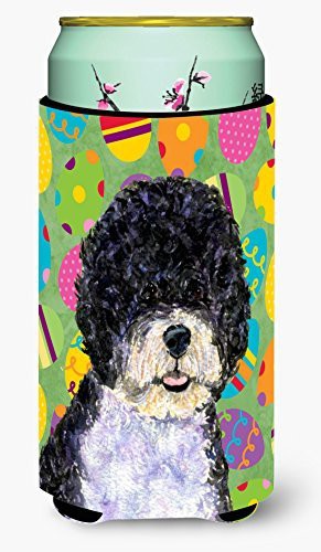 Caroline&#39;s Treasures Ss4835Tbc Portuguese Water Dog Easter Eggtravaganza Tall Boy Beverage Insulator Beverage Insulator Hugger, Tall Boy, Multicolor