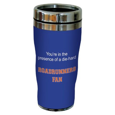 Tree-Free Greetings Roadrunners College Football Fan Sip &#39;N Go Stainless Steel Lined Travel Tumbler, 16-Ounce