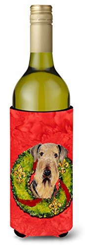 Caroline&#39;s Treasures Sc9103Literk Airedale Wine Bottle Beverage Insulator Beverage Insulator Hugger, Wine Bottle, Multicolor