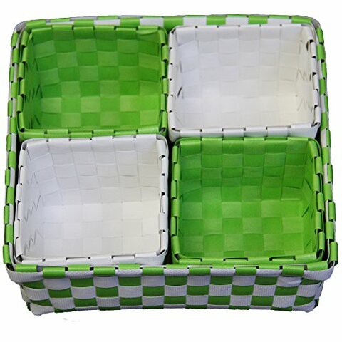 Ore International Fp2321/5 Polypropylene Trays, 2.75-Inch, Green/White, Set Of 5