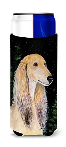 Caroline&#39;s Treasures Ss8485Muk Starry Night Saluki Ultra Beverage Insulators For Slim Cans, Slim Can, Multicolor