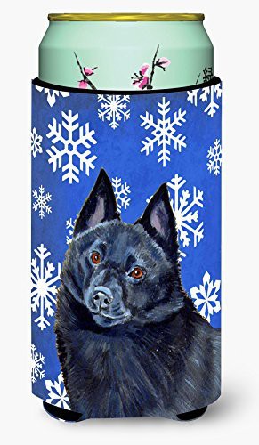 Caroline&#39;s Treasures Lh9294Tbc Schipperke Winter Snowflakes Holiday Tall Boy Beverage Insulator Beverage Insulator Hugger, Tall Boy, Multicolor