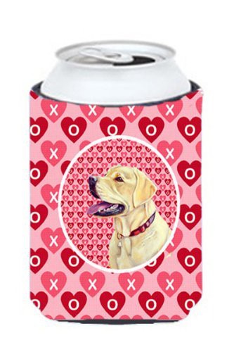 Caroline&#39;s Treasures Lh9158Cc Labrador Valentine&#39;s Love And Hearts Can Or Bottle Beverage Insulator Hugger, Can Hugger, Multicolor