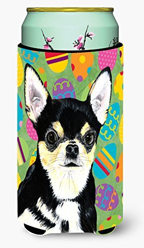 Caroline&#39;s Treasures Sc9479Tbc Chihuahua Easter Eggtravaganza Tall Boy Beverage Insulator Beverage Insulator Hugger, Tall Boy, Multicolor