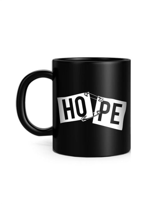 FMstyles Hope Pin Printed Mug Black 10 cm