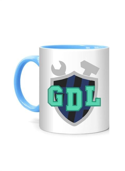 FMstyles Game Dev League Printed Mug White/Blue 10 cm