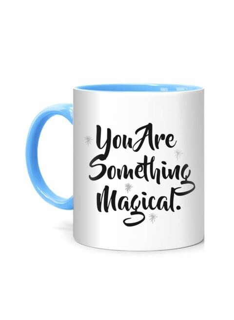 كوب بطبعة You Are Something Magical أبيض/أزرق 10 سم من FMstyles