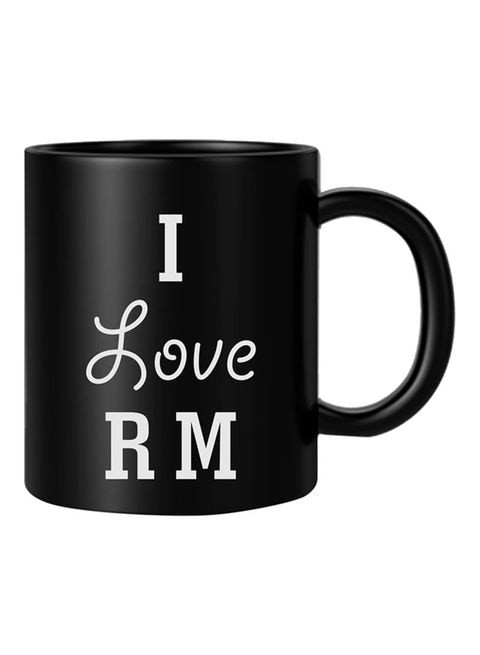 FMstyles I Love RM Mug White/Black 10 cm