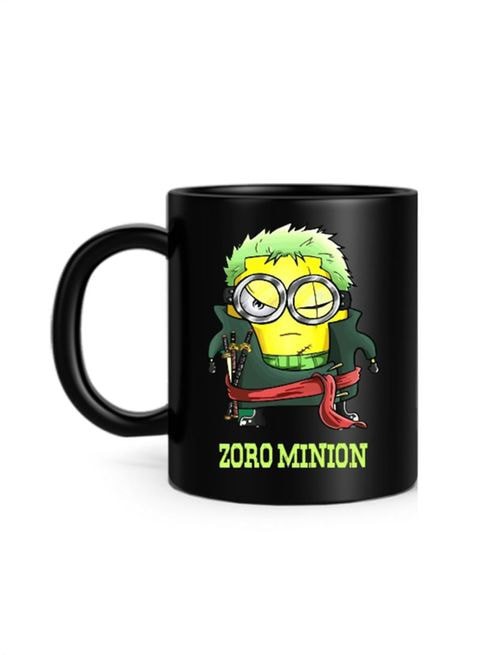 FMstyles Zoro Minion Printed Mug Black 10 cm