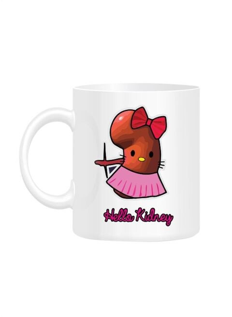 FMstyles Hello Kidney Printed Mug White 10 cm