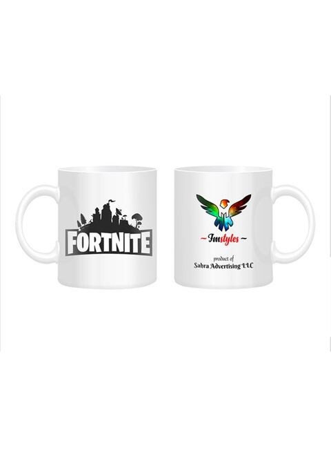 FMstyles Fortnite Printed Mug White/Black/Red