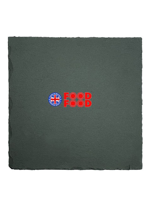 Generic Square Slate Plate Grey 25x25cm