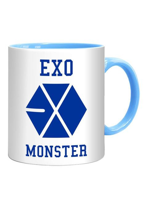 FMstyles Exo Monster Printed Mug Blue/White