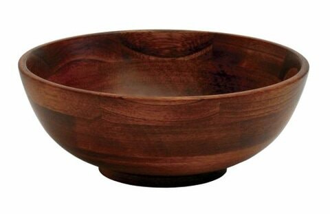 Lipper International Cherry Finished Footed Serving Bowl for Fruits or Salads, Small, 7 Diameter x 2.75 Height, Single