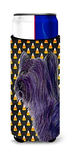 Caroline&#39;s Treasures Ss4256Muk Skye Terrier Candy Corn Halloween Portrait Ultra Beverage Insulators For Slim Cans, Slim Can, Multicolor