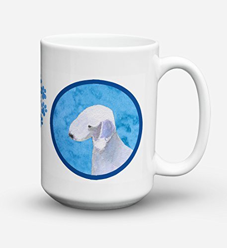 Caroline&#39;s Treasures Ss4759-Bu-Cm15 Bedlington Terrier Dishwasher Safe Microwavable Ceramic Coffee Mug 15 Ounce Ss4759, 15 Ounce, Multicolor