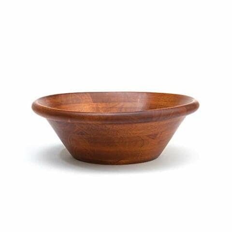 Lipper International Cherry Finished Round Rim Bowl for Salads or Fruit, 12 Diameter x 4 Height, Single