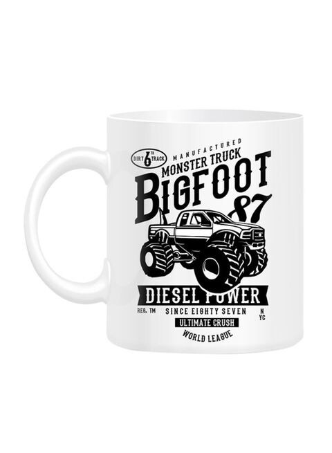 FMstyles Big Foot Printed Mug White 10 cm