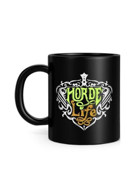 FMstyles Horde Life Printed Mug Black 10 cm