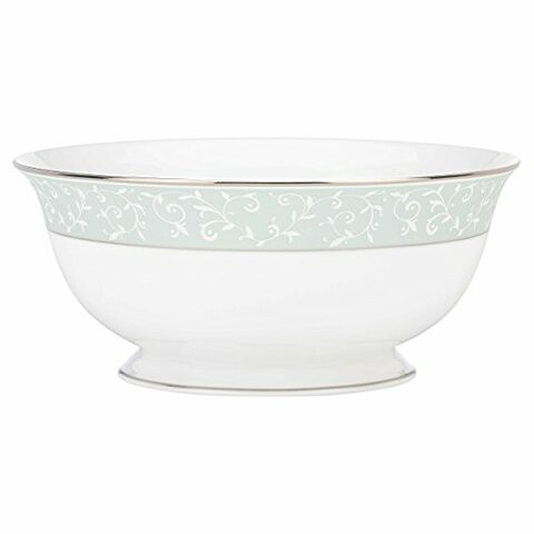 Lenox Opal Innocence Blue Serving Bowl, White