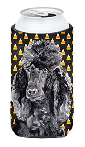 Caroline&#39;s Treasures Sc9650Tbc Black Standard Poodle Candy Corn Halloween Tall Boy Beverage Insulator Hugger, Tall Boy, Multicolor