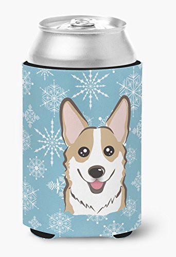 Caroline&#39;s Treasures Bb1687Cc Snowflake Sable Corgi Can Or Bottle Hugger, Can Hugger, Multicolor