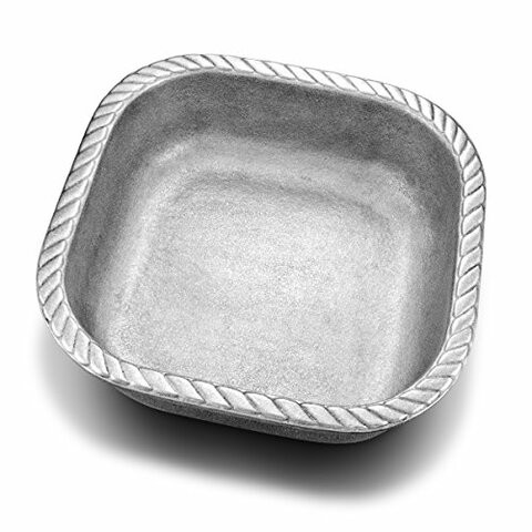 Wilton Armetale Gourmet Grillware Square Serving Bowl, 1.25-Quart