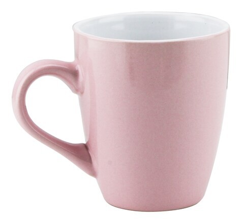 SHALLOW PORCELAIN MUG, PINK, BD-MUG-81S